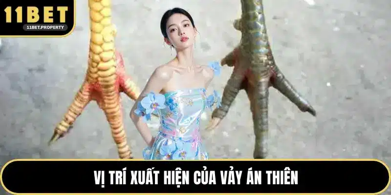 Vị trí xuất hiện của vảy án thiên