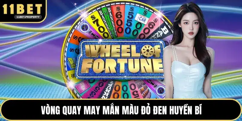 Vòng quay may mắn màu đỏ đen huyền bí